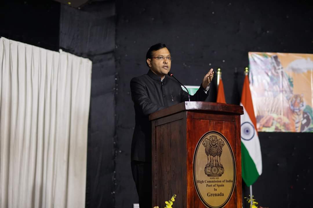 Shri Pabitra Margherita, Minister of State for External Affairs & Textiles interacted with the Indian Diaspora at a function organised by the High Commission at Grenada Trade Centre on 4 October, 2024.